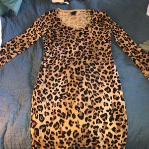 Leopard dress long sleeve